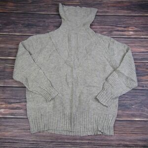 Lush NEW Womens Medium Wool Blend Gray‎ Turtleneck Sweater Sweatshirt